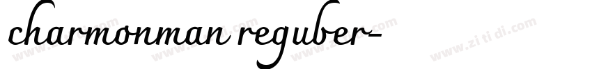 charmonman reguber字体转换